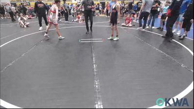 80 lbs Quarterfinal - Judson Gann, Barnsdall Youth Wrestling vs Grayson Wolf, Wolfpak Wrestling
