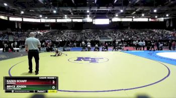 2A 98 lbs Champ. Round 1 - Kaden Schaff, Nezperce vs Bryce Jensen, North Fremont