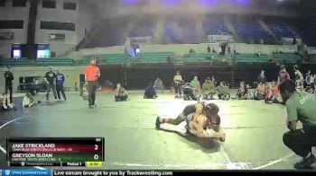80 lbs Placement (4 Team) - Jake Strickland, Team Bear Wrestling Club Navy vs Greyson Sloan, Eastside Youth Wrestling