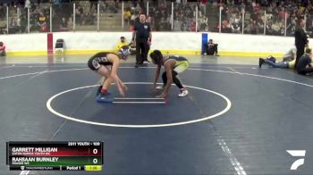 100 lbs 3rd Place Match - Rahsaan Burnley, Fraser WC vs Garrett Milligan, Eaton Rapids Youth WC