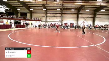 285 lbs Semifinal - Michael Alfonso, Rhode Island College vs Benjamin Katz, Springfield