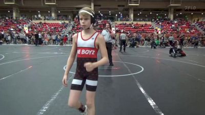 85 lbs Champ. Round 2 - Bode Bratsburg, Nebraska Boyz Wrestling vs Caleb Guy, Derby Wrestling Club