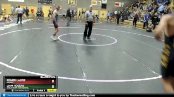 112 lbs Quarterfinal - Liam Rogers, Eagle River High School vs Fisher Lajoie, Dimond