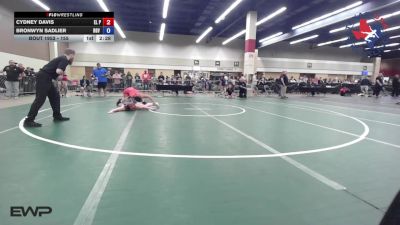 155 lbs Quarterfinal - Cydney Davis, El Paso Supers Wrestling Club vs Bronwyn Sadlier, RGV Wrestling Club