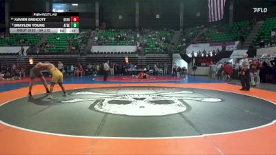 6A 215 lbs Cons. Round 1 - Xavier Endicott, Oxford vs Braylon Young, Athens