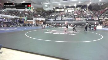 125 lbs Champ. Round 1 - Maggie Holle, Atwood-Rawlins County HS vs Lillie Weiser, Onaga Hs