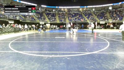 145 lbs Round Of 16 - Hayden Brown, Boyertown vs Weston Emmons, Shaler