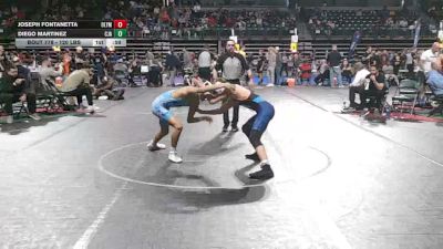 120 lbs 3rd Place - Joseph Fontanetta, Olympic vs Diego Martinez, Cja
