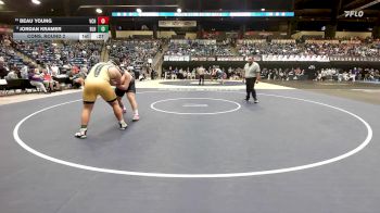 285 lbs Cons. Round 2 - Beau Young, Valley Center HS vs Jordan Kramer, Basehor-Linwood HS