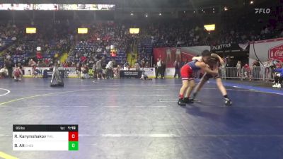 95 lbs Quarterfinal - Ramazan Karymshakov, Philadelphia vs Benton Alt, Chestnut Ridge