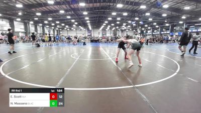 132 lbs Rr Rnd 1 - Evan Scott, Sly Fox Black vs Nate Massano, Blacksheep WC