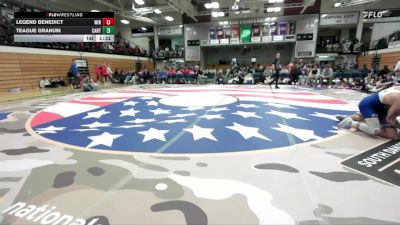 190 lbs Placement Matches (8 Team) - Teague Granum, Canton vs Legend Benedict, Winner