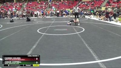 46 lbs Cons. Round 3 - Conor Campbell, Derby Wrestling Club vs Camden Holden, Ponca City Wildcat Wrestling C