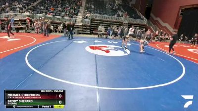 100-106 lbs 2nd Place Match - Michael Stromberg, Top Of The Rock Wrestling Club vs Brody Shepard, Wyoming