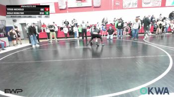 131 lbs Rr Rnd 1 - Titus Nichols, Gravette Wrestling Club vs Kole Roblyer, Wyandotte Youth Wrestling
