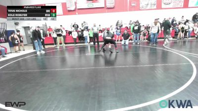 131 lbs Rr Rnd 1 - Titus Nichols, Gravette Wrestling Club vs Kole Roblyer, Wyandotte Youth Wrestling
