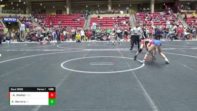 100 lbs Quarterfinal - Aspen Walker, Trailblazer Wrestling Club vs Amina Herrera, Pomona Elite