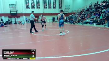 149 lbs Semifinal - Benito Roman, Unattached vs Tyler Diaz, Simpson (Calif.)