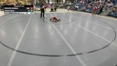 50 lbs Semifinal - Brooks Sombke, Dakota Boyz Wrestling Club vs Bruce Neth, Scotland/Menno Knights
