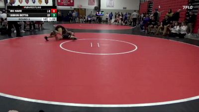 120 lbs Round 5 - Simon Bettis, Eddyville-Blakesburg-Fremont vs Bo Hake, Louisa-Muscatine