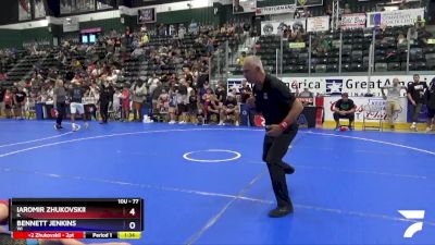 77 lbs Semifinal - Iaromir Zhukovskii, IL vs Bennett Jenkins, WI