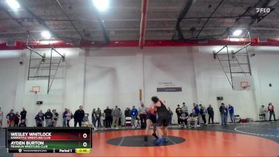 285 lbs Cons. Round 2 - Wesley Whitlock, Hawkstyle Wrestling Club vs Ayden Burton, Franklin Wrestling Club