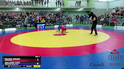 34kg 1st Place Match - Delwin Jerard, Matmen WC vs Benjamin Cote, Cowichan Valley WC