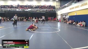 165 lbs Cons. Round 4 - Farid Sawaya, Mt. San Antonio College vs Shane Sanchez, Delta College