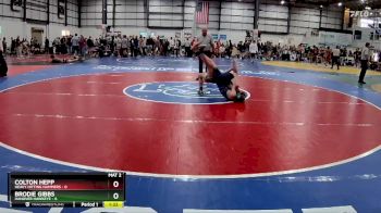 113 lbs Round 3 (4 Team) - Colton Hepp, HEAVY HITTING HAMMERS vs Brodie Gibbs, HANOVER HAWKEYE