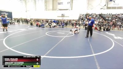 116 lbs Cons. Round 2 - Gregory Schaefer, Deep Roots Wrestling Club vs Kohl Muller, Anarchy Wrestling