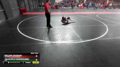 95 lbs Semifinal - Francesco Montemurro, BAM vs William Vaughan, Wautoma Super Stingers