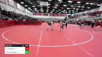 120 lbs Quarterfinal - Aiden DeCoste, Gloucester vs Mateo Henriques, Smith Voc