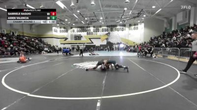 108 lbs Champ. Round 1 - Gabriele Baguio, West Hills vs Aiden Valencia, San Marcos