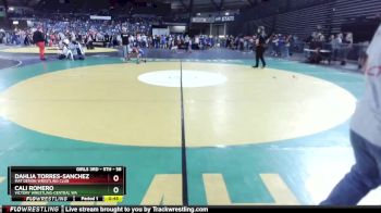 58 lbs Cons. Semi - Dahlia Torres-Sanchez, Mat Demon Wrestling Club vs Cali Romero, Victory Wrestling-Central WA