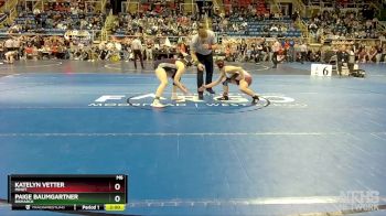 148 lbs Semifinal - Paige Baumgartner, Bismarck vs Katelyn Vetter, Minot
