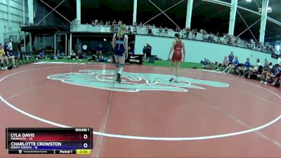 108 lbs Round 1 (8 Team) - Lyla Davis, Minnesota vs Charlotte Crowston, North Dakota