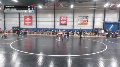 96 lbs Lukas Cala, North Carolina Blue vs Austin Miller, California Silver