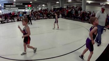 22 lbs Cons. Semi - Rhett Morrison, Hershey Youth Wrestling vs Asher Baker, Junior Titans Wrestling Club