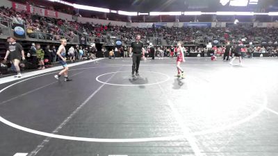 100 lbs Quarterfinal - Carter Kinard, Rebellion vs Michael Navarrette, Young Viking Warriors