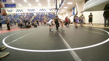 55 lbs Semifinal - Magnolia Benton, Honey Badgers Wrestling Club vs Copper Dewey, Tulsa Blue T Panthers