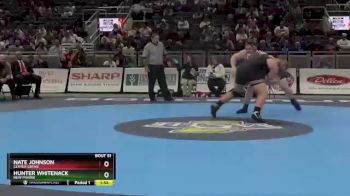 285 lbs Champ. Round 1 - Hunter Whitenack, New Prairie vs Nate Johnson, Center Grove