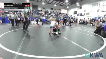 61 lbs Round Of 16 - Walker Teel, Norman Grappling Club vs Brennon Morgan, Coalgate Wildcat Wrestling Club