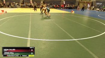 150 lbs Semifinal - Creed Koll, UNC (United North Central) vs Keon Callies, Elite