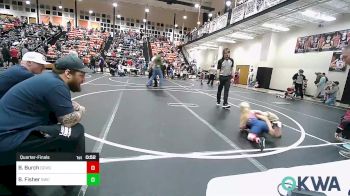 55 lbs Quarterfinal - Bryar Burch, Dark Cloud Wrestling Club vs Beau Fisher, Salina Wrestling Club
