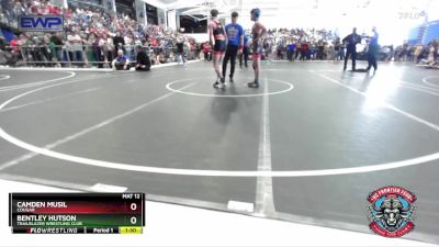 120 lbs Cons. Round 1 - Camden Musil, Cougar vs Bentley Hutson, Trailblazer Wrestling Club