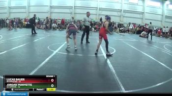 92 lbs Round 1 (10 Team) - Lucas Bauer, 84 Athletes vs Jordan Manyette, U2 Upstate