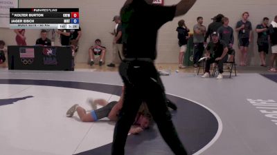 65 kg Champ. Round 4 - Kolter Burton, Cowboy RTC/ Titan Mercury Wrestling Club (TMWC) vs Jager Eisch, Minnesota - RTC