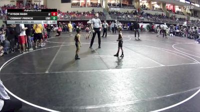 45 lbs Champ. Round 1 - Conway French, Lincoln Squires Wrestling Club vs Kyson Rash, Arlington Eagles