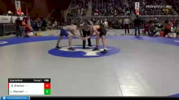 4A-145 lbs Quarterfinal - Billy Brenton, Natrona County vs Lukus Maxwell, Thunder Basin High School