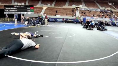 D1-106 lbs Champ. Round 1 - Noah Sierra, Cesar Chavez High School vs Leland Frost, Marana High School